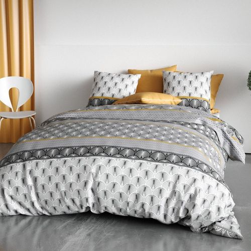 Housse De Couette 240x220 Sakigold + 2 Taies Coton 57 Fils