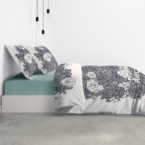 Housse De Couette 260x240 Avec Amour + 2 Taies Coton Bio 47 Fils