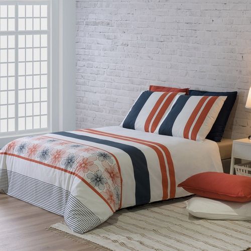 Housse De Couette 260x240 Elégance + 2 Taies Coton 57 Fils