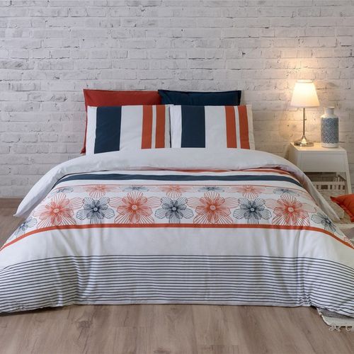Housse De Couette 260x240 Elégance + 2 Taies Coton 57 Fils