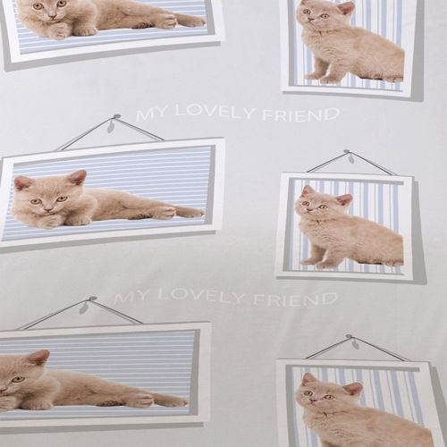 Housse De Couette 140x200 Lovely Friend + Taie Coton 52 Fils