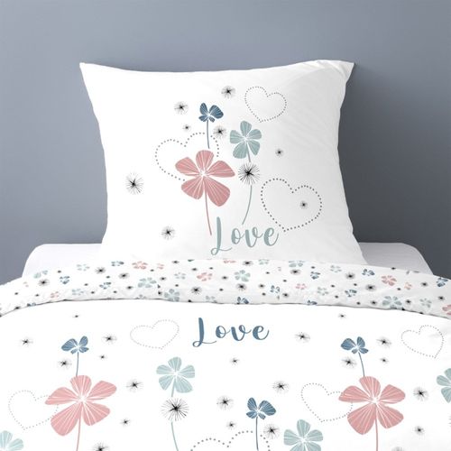 Housse De Couette 140x200 Love Tiana + Taie Polycoton