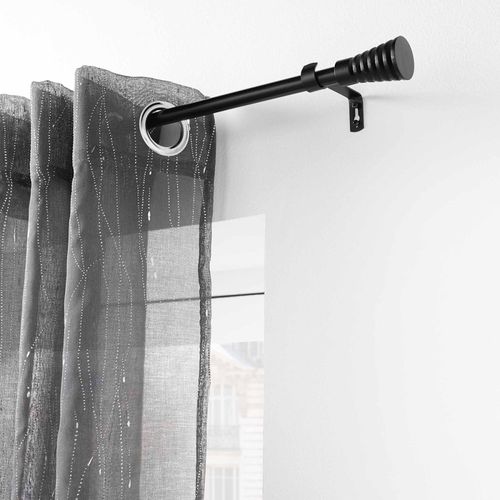 Kit Tringle Extensible 120 à 210 Cm Peint Sablis Noir