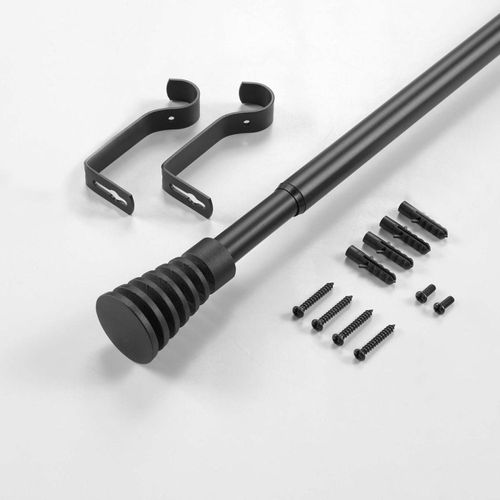 Kit Tringle Extensible 120 à 210 Cm Peint Sablis Noir