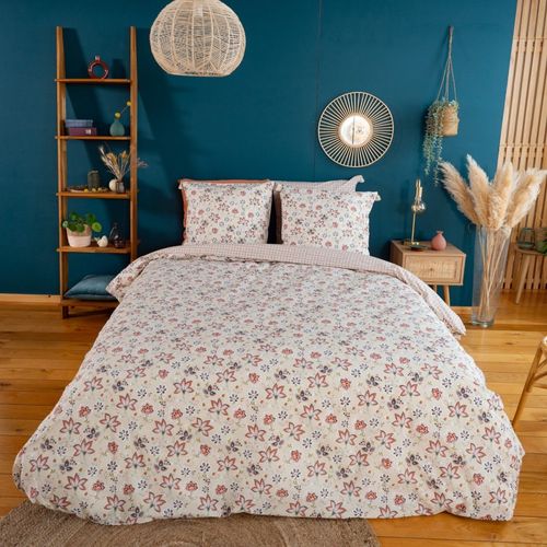 Housse De Couette 240x220 + 2 Taies Denia 100% Coton 57 Fils