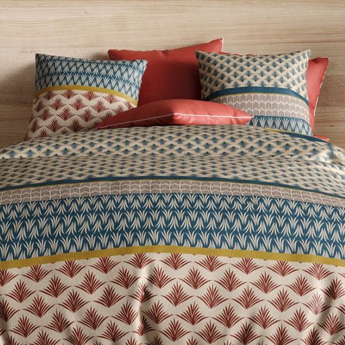 Housse De Couette 260x240 + 2 Taies Manille Coton Percale 71 Fils