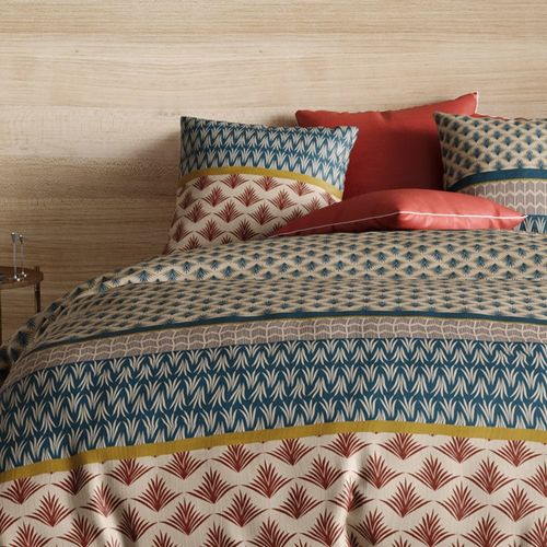 Housse De Couette 260x240 + 2 Taies Manille Coton Percale 71 Fils