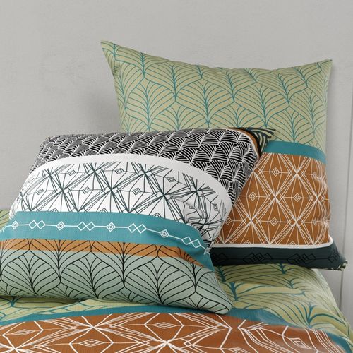 Housse De Couette 260x240 Echo + 2 Taies Coton 57 Fils