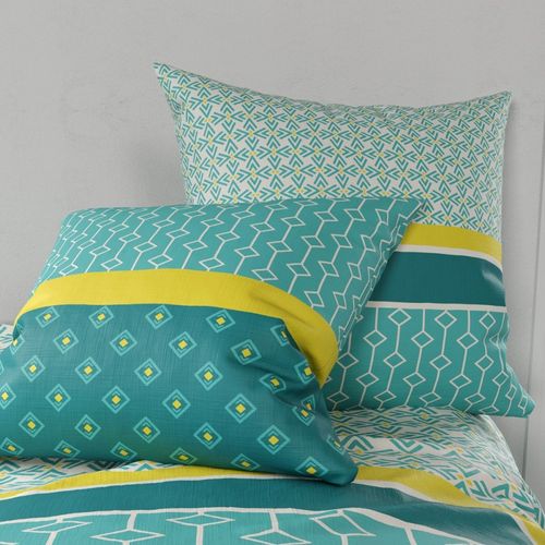 Housse De Couette 260x240 Malphite + 2 Taies Coton 57 Fils