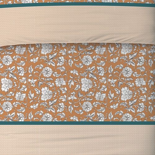 Housse De Couette 260x240 Loni + 2 Taies Coton 57 Fils