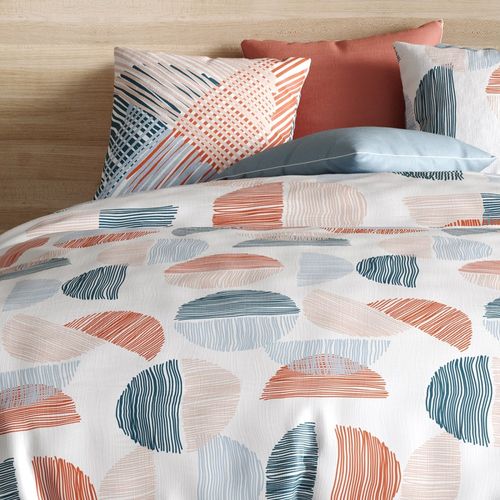 Housse De Couette 260x240 Halley + 2 Taies Coton 57 Fils