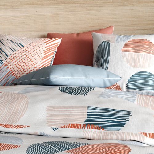 Housse De Couette 260x240 Halley + 2 Taies Coton 57 Fils