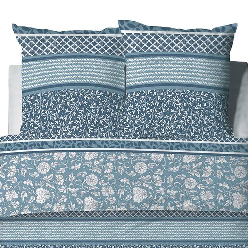 Housse De Couette 260x240 Debby + 2 Taies Coton Bio 57 Fils
