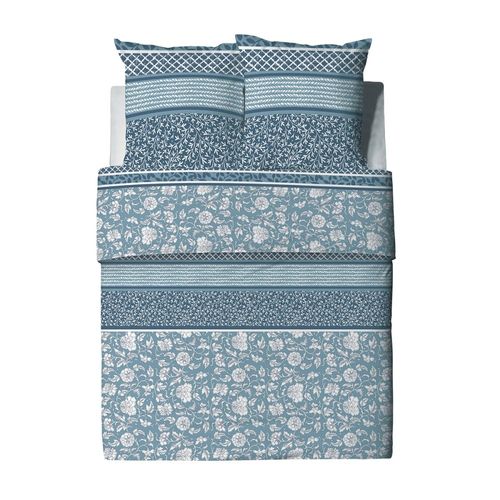 Housse De Couette 260x240 Debby + 2 Taies Coton Bio 57 Fils
