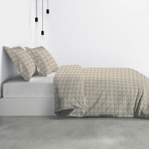 Housse De Couette 240x220 Carmel + 2 Taies Microfibre