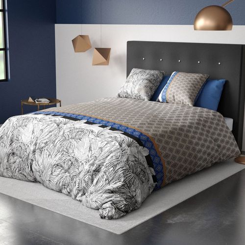 Housse De Couette 260x240 Toki + 2 Taies Coton 57 Fils