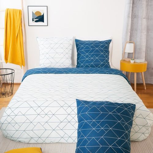 Housse De Couette 240x220 List + 2 Taies Microfibre