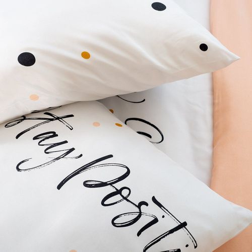 Housse De Couette 240x220 Positive + 2 Taies Microfibre