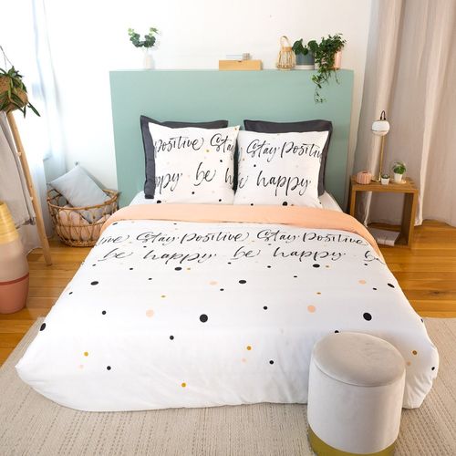 Housse De Couette 240x220 Positive + 2 Taies Microfibre