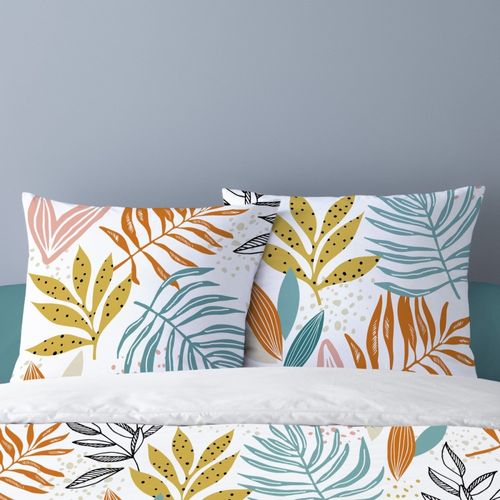 Housse De Couette 240x220 Floris + 2 Taies 100% Coton