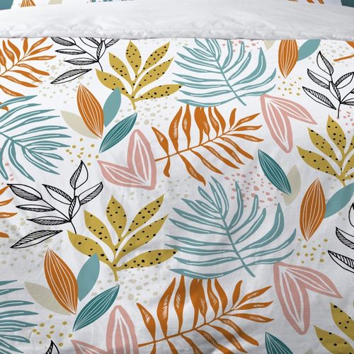 Housse De Couette 240x220 Floris + 2 Taies 100% Coton