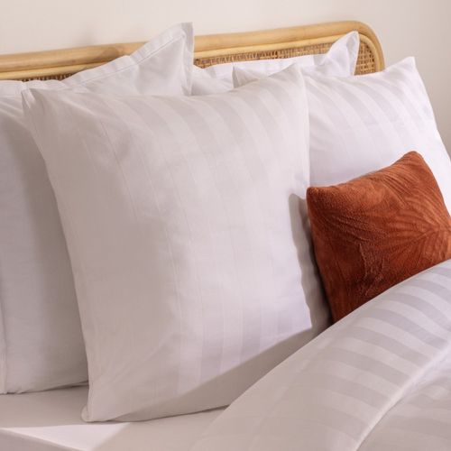 Housse De Couette 260x240 + 2 Taies Coton Satiné Blanc