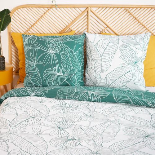 Housse De Couette Réversible 260x240 Tilda + 2 Taies 100% Coton Adouci 57 Fils/cm2