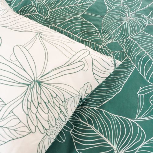 Housse De Couette Réversible 260x240 Tilda + 2 Taies 100% Coton Adouci 57 Fils/cm2