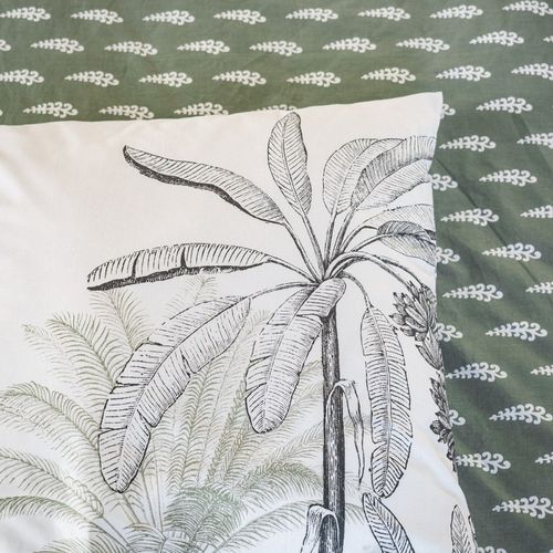 Housse De Couette Réversible 260x240 Soli + 2 Taies 100% Coton Adouci 57 Fils/cm2