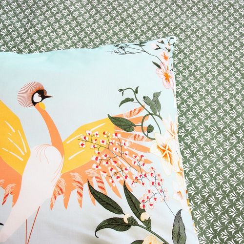 Housse De Couette 260x240 Kusmi + 2 Taies 100% Coton Adouci 57 Fils/cm2