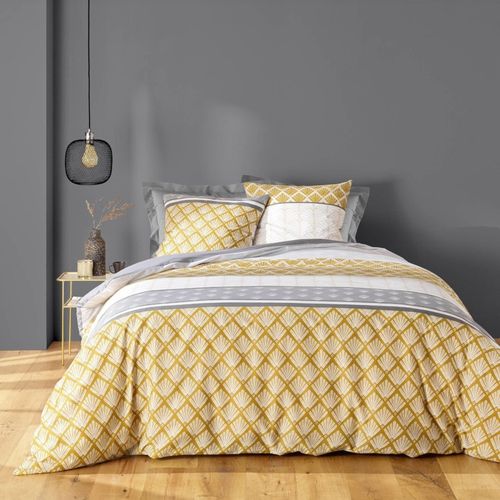 Housse De Couette 240x220 + 2 Taies Stria Ocre