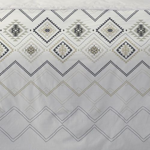 Housse De Couette 260x240 Azteca + 2 Taies 100% Coton