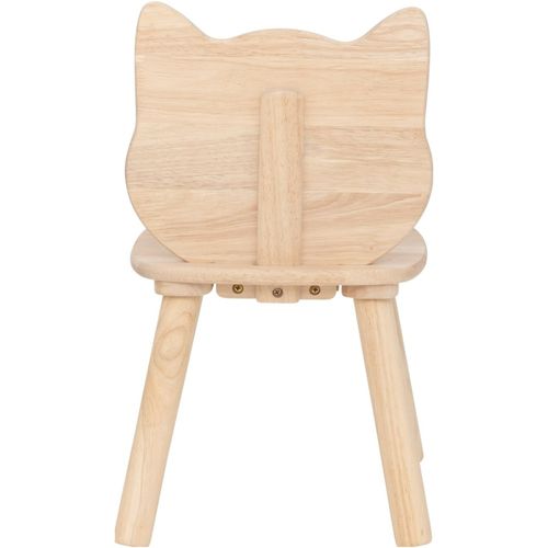 Chaise Chat En Bois Naturel Pour Enfant