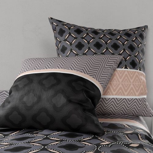 Housse De Couette 240x220 Kea + 2 Taies Coton 57 Fils