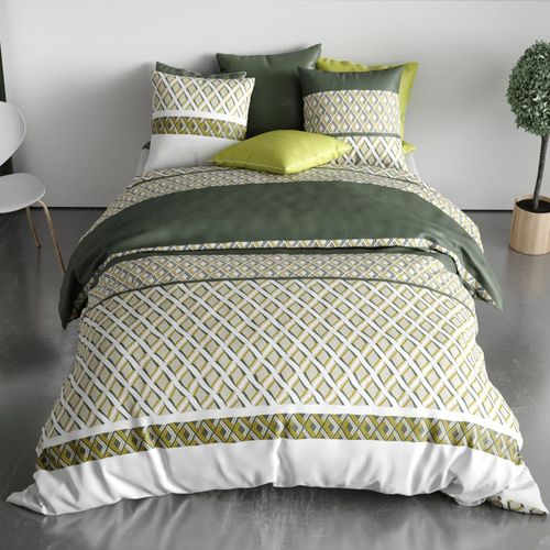 Housse De Couette 260x240 Nayaa + 2 Taies Coton 57 Fils