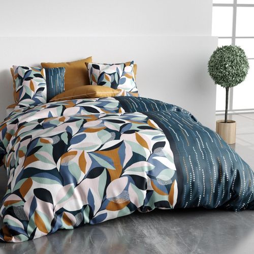 Housse De Couette 260x240 Floris + 2 Taies Coton 57 Fils