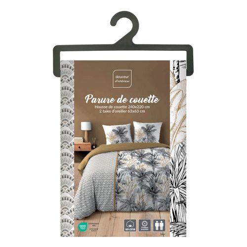 Housse De Couette 240x220 + 2 Taies Dakar 100% Coton