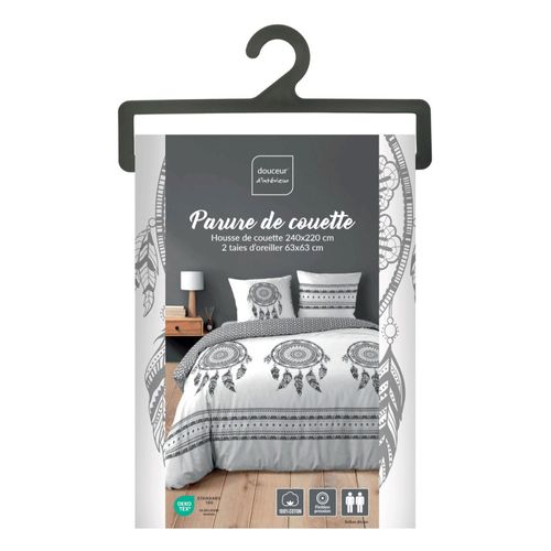 Housse De Couette 260x240 + 2 Taies Indian Dream 100% Coton