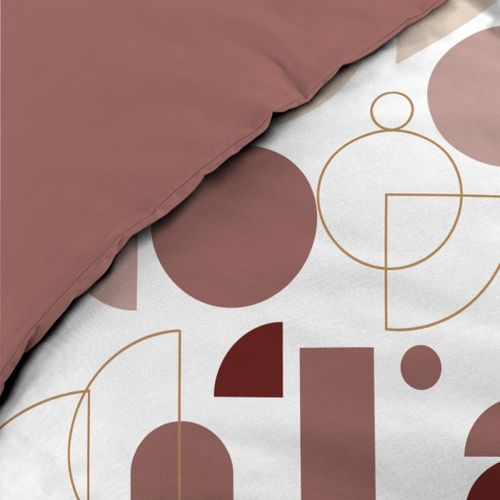 Housse De Couette 240x220 + 2 Taies Chilipop Rose 100% Coton