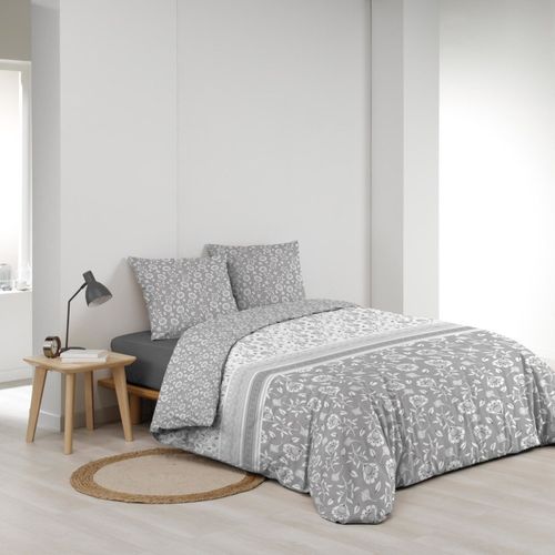 Housse De Couette 240x220 + 2 Taies Flavie 100% Coton 57 Fils