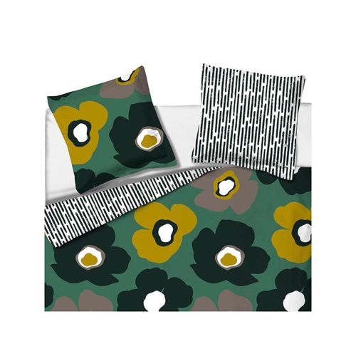 Housse De Couette 260x240 Fleurie + 2 Taies 100% Coton