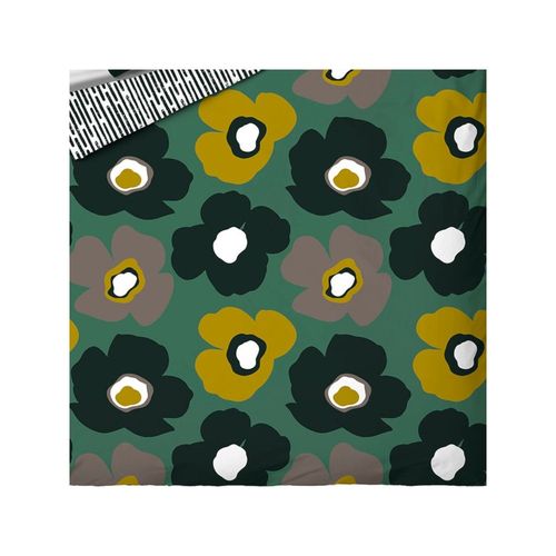 Housse De Couette 260x240 Fleurie + 2 Taies 100% Coton