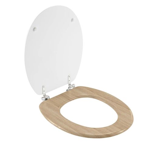 Abattant Wc Mdf Charnières Métal Havane