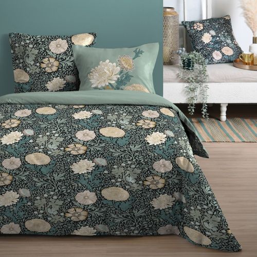 Housse De Couette 260x240 Alfons + 2 Taies Coton 57 Fils