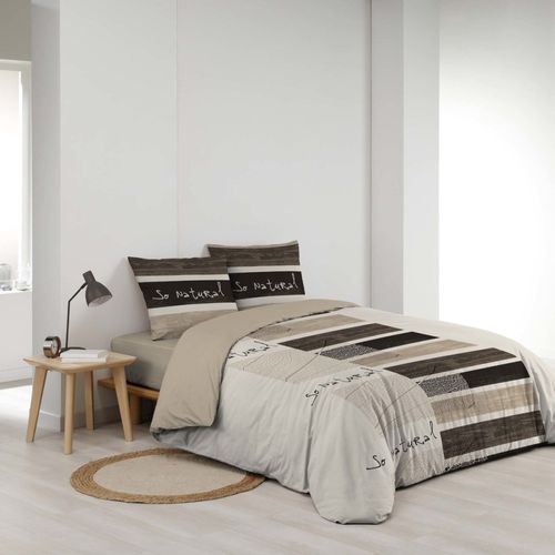 Housse De Couette 260x240 + 2 Taies So Natural 100% Coton