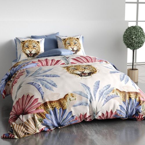 Housse De Couette 240x220 Java + 2 Taies Coton 57 Fils