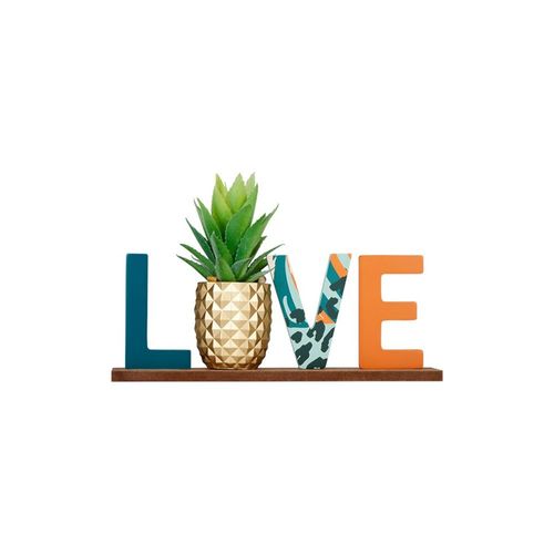 Mot Déco Love Ananas Doré à Poser