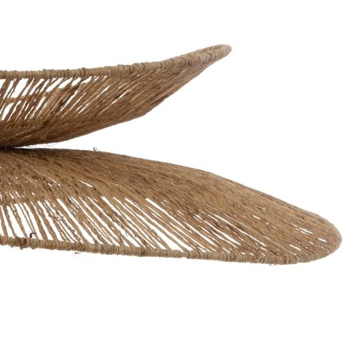 Suspension Diam 69.5 Cm Métal Et Jute Beige