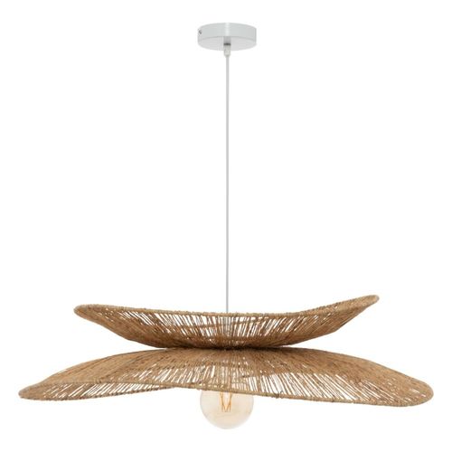 Suspension Diam 69.5 Cm Métal Et Jute Beige