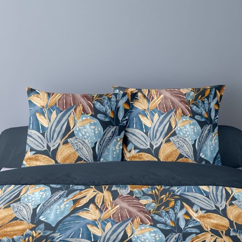 Housse De Couette 240x220 Milan + 2 Taies Percale De Coton